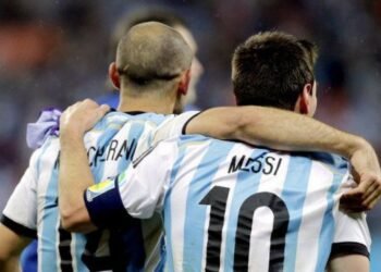 Messi: “Orgulloso por haber podido vestir la celeste y blanca tantas veces como mi amigo Masche”