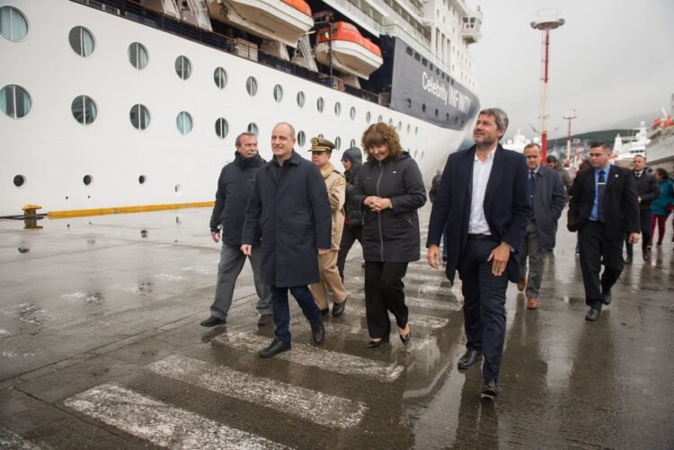 Temporada récord: Lammens recorrió cruceros en Ushuaia