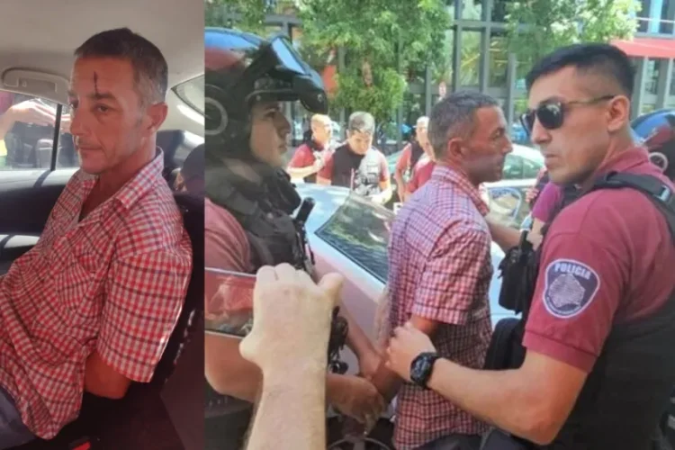 Arrestaron a Gastón Mercanzini, el acusado que intentó arrojarle un botellazo al Presidente