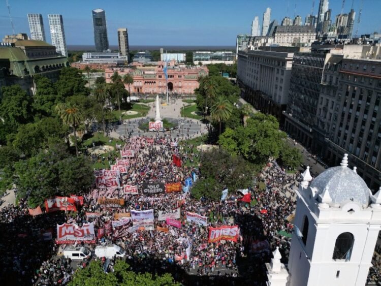 Incidentes en la marcha piquetera