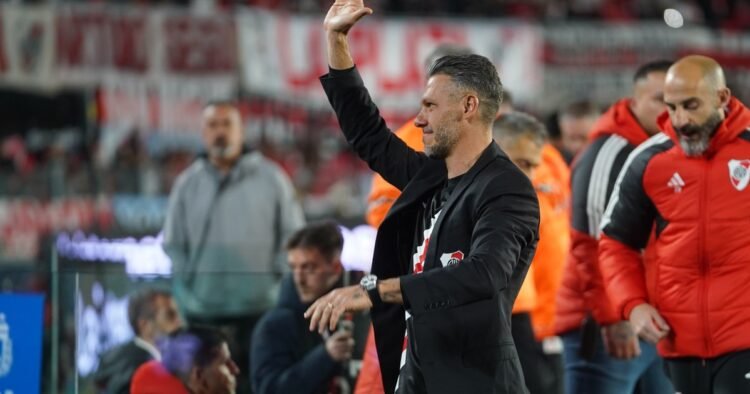 River le ganó a Sarmiento por la Liga Profesional en la despedida de Martín Demichelis
