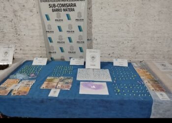 OCHO DETENIDOS EN UN OPERATIVO ANTIDROGAS EN MERLO