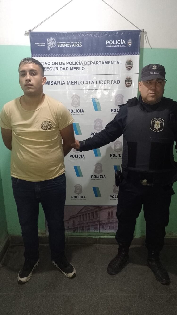  YA SON TRES LOS DETENIDOS POR EL INTENTO DE ROBO A UN POLICÍA DE LA CIUDAD EN MERLO