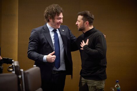 Milei, invitado a Ucrania por Zelenski.