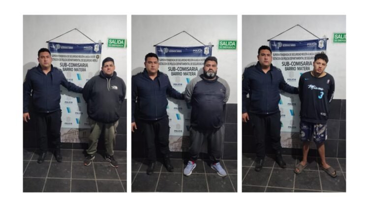 Tres personas detenidas con un auto sin papeles y una pistola