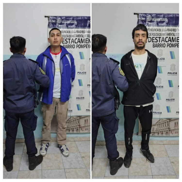 Detienen a dos dealers con droga para su venta en barrio Pompeya