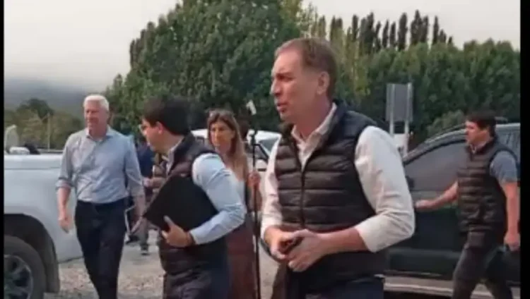 Cumbre Santilli-Torres: Incendios fueron el foco en Chubut.