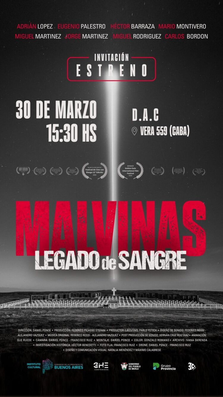 MERLO PRESENTA EL DOCUMENTAL “MALVINAS, LEGADO DE SANGRE”