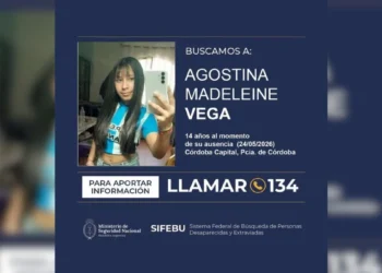 Se activa la Alerta Sofía para localizar a Agostina Vera en Córdoba