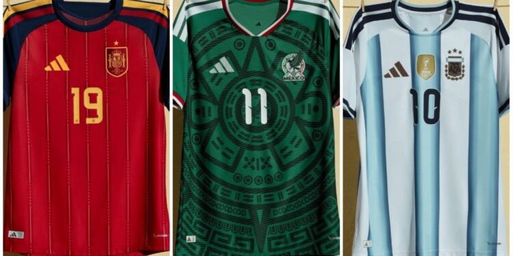 La FIFA revela los uniformes que utilizarán las selecciones en la fase de grupos del Mundial 2026