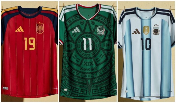 La FIFA revela los uniformes que utilizarán las selecciones en la fase de grupos del Mundial 2026