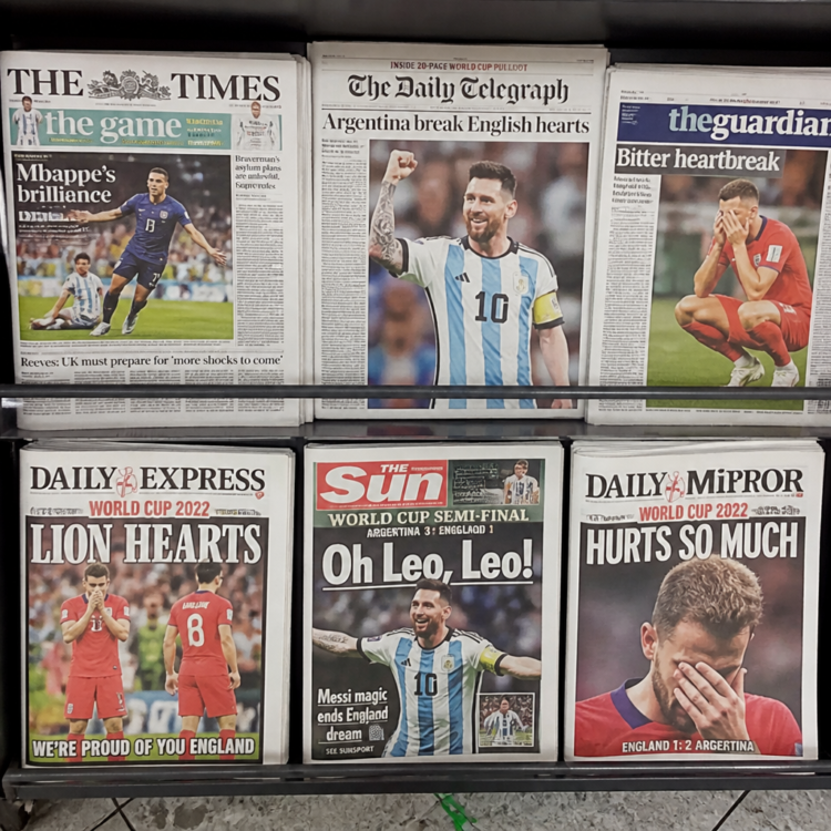 Argentina avanza a la final: reacciones de la prensa británica y el ingenioso juego de palabras de The Sun sobre Messi